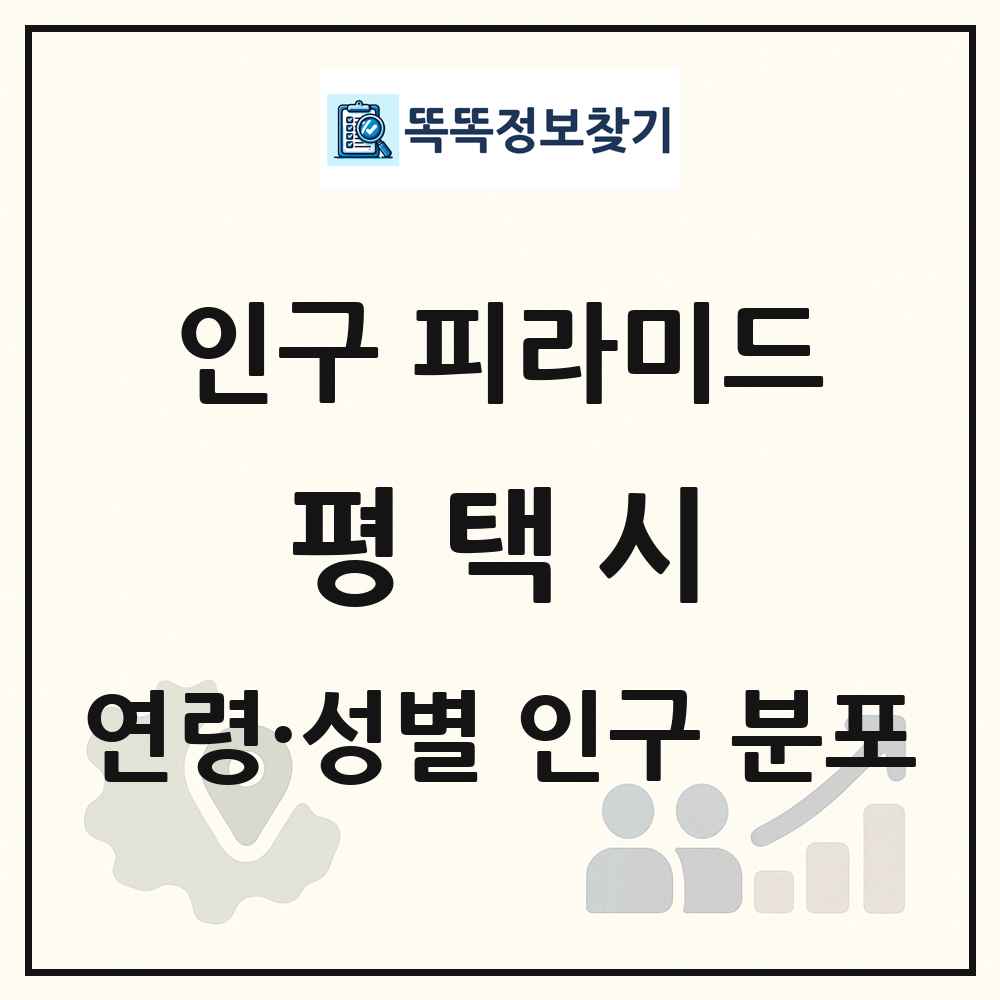 평택시 인구 피라미드 링크 그림